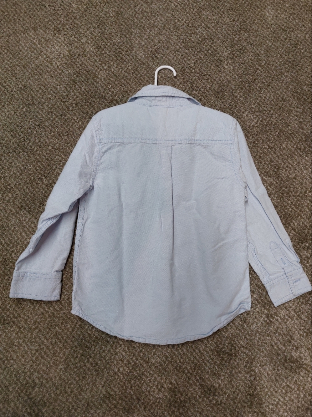 Gymboree Light Blue Boys' Shirt with Dark Blue Trim - Picture 2 of 3